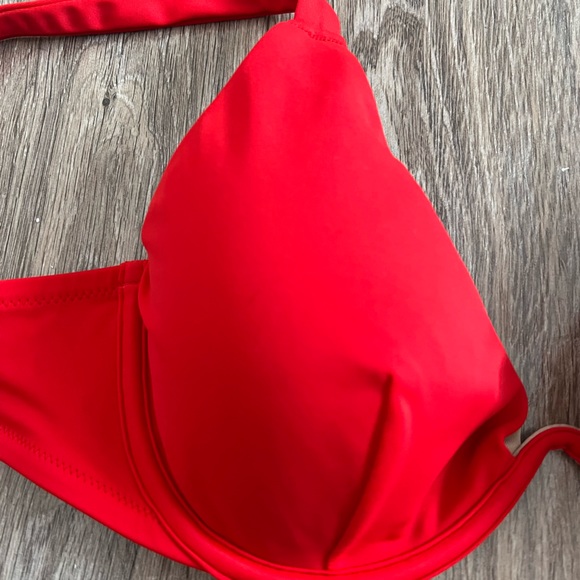 HOT RED bikini top 36C - Picture 2 of 5